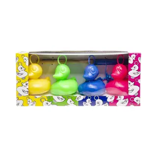Duckiez 4 Eendjes Met 1 Vishengel - 1 Stuk
