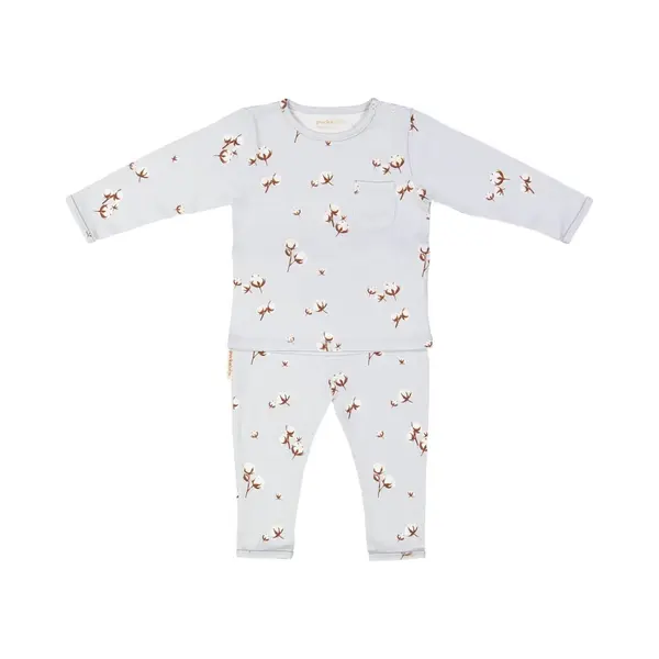Puckababy Baby Pyjama/sleepsuit Sleepwear - 6-12m - Katoen - Cotton Flower thumbnail
