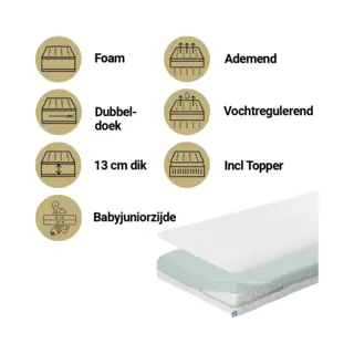 Matras + Topper Led Aerosleep EvoDuo 60x120