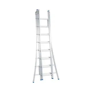 Solide Reformladder Met Uitgebogen Voet - 3-delig