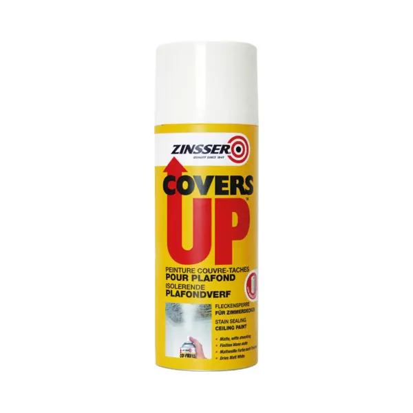 Zinsser Covers Up Spray Mat - Wit - 400ml thumbnail