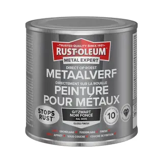 Rust-Oleum Metal Expert Direct Op Roest Metaal Verf 250ml - Ral 9005