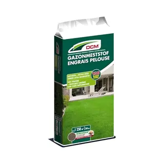 Dcm Gazonmeststof – Stroomvoorziening 20 Kg – 250 M² – Voor Een Diepgroen Gazon Zonder Extra Maaien
