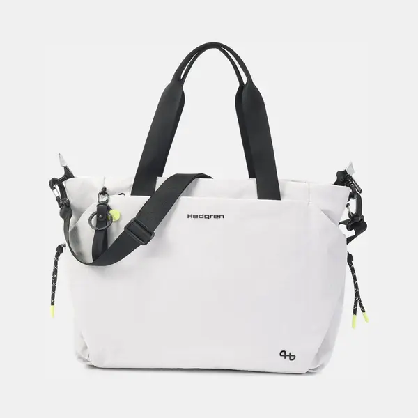 Hedgren String Satoshi Shopper/Tote Bag 14 Inches Black, Vaporous Grey, 38 X 28 X 14 Cm, Satoshi Tote Bag thumbnail