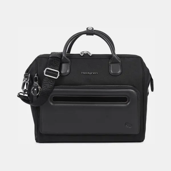 Hedgren, Unisex, Tasche, Handtas Schoudertas Galao Briefcase 14 Black Zwart, Schwarz, (14.56 l) thumbnail