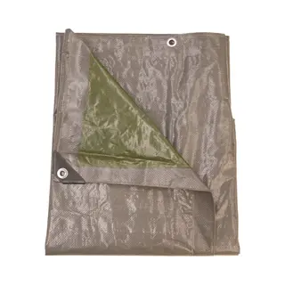 Talen Tools - Dekzeil - 140 Gr/m2 - 2 X 4 M - Grijs/Groen