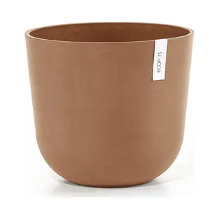 Ecopots Oslo 35 - Terra - Ø35 X H30, 5 Cm - Ronde Terrakleurige Bloempot
