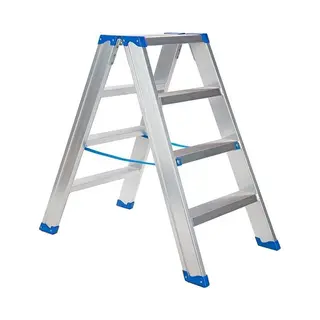Escalo Industriële Aluminium Trapladder Dubbel - Sparta Duo 2 X 4 Treden