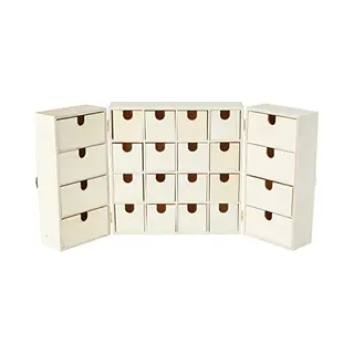 Artemio Advent Calendar To Decorate Triptych, Wood, 55 X 28 X 6.5 Cm, 55 X 6.5 X 28 Cm, 14002225