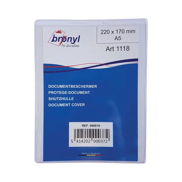 Bronyl U-mapje Uit Transparante Pvc Van 180 Micron, Ft A5 10 Stuks thumbnail
