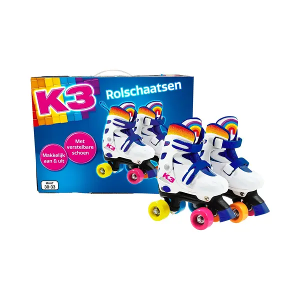Studio 100, Mädchen, Rollschuhe, K3 Roller-Skate Size 30-33 (30, 31, 32, 33), Weiss, Mehrfarbig thumbnail