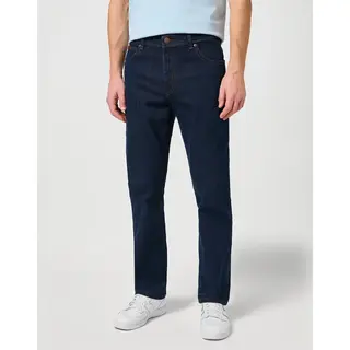 Wrangler Texas Stretch Herren Jeans - Regular Fit - Blue Black - Black Overdye - Darkstone - Stonewash