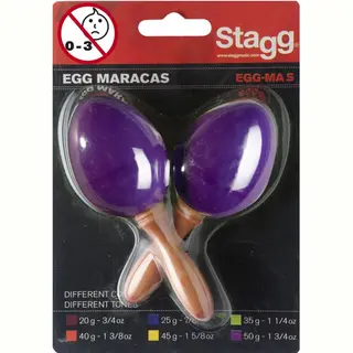 Stagg Kunststoff Ei Maracas Lila