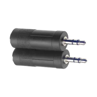 Stagg Ac-Pfsjmsh Adaptateur Jack 6, 35 Mm Femelle Trs - Jack 3, 5 Mm Mâle Trs (2x)