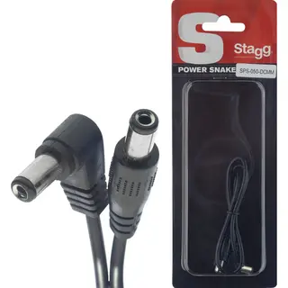Stagg Sps-050-Dcmm Dc Strom-Kabel (50 Cm, Stecker-auf-Stecker)