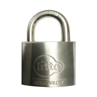Assa Abloy - Heavy Duty Hangslot - Beschermingsniveau Nr.8 - Gehard Stalen Beugel - Massief Rvs Behuizing - 98x63x23mm - Sterk - Voor Buiten&Binnen -