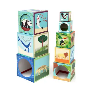 Scratch Stacking Tower - Animals Of The World