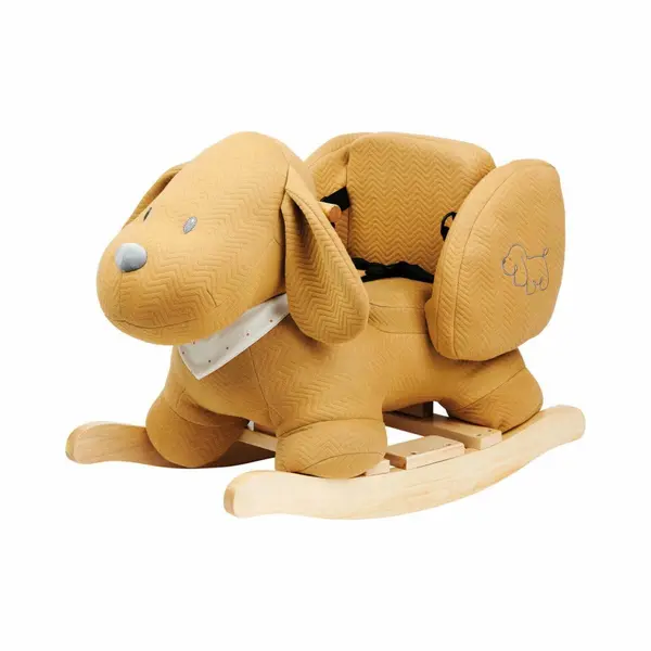 Nattou Schaukeltier, Hund Charlie, Inkl. Sicherheitsgurt, Fröhliches Hin- Und Herschaukeln, 63 X 33 X 45, 5 Cm, Vegan, Jacquard, Polyester/Holz, thumbnail