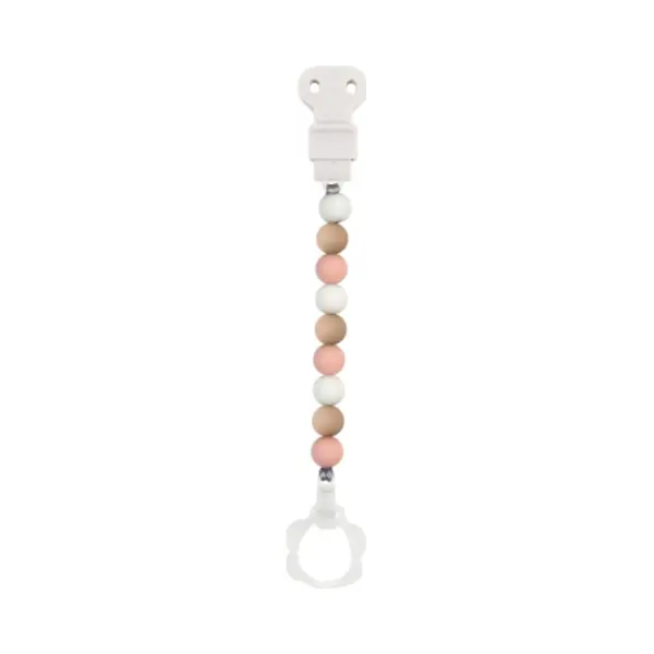 Nattou Fopspeenketting Silicone Roze | 1 Stuk thumbnail