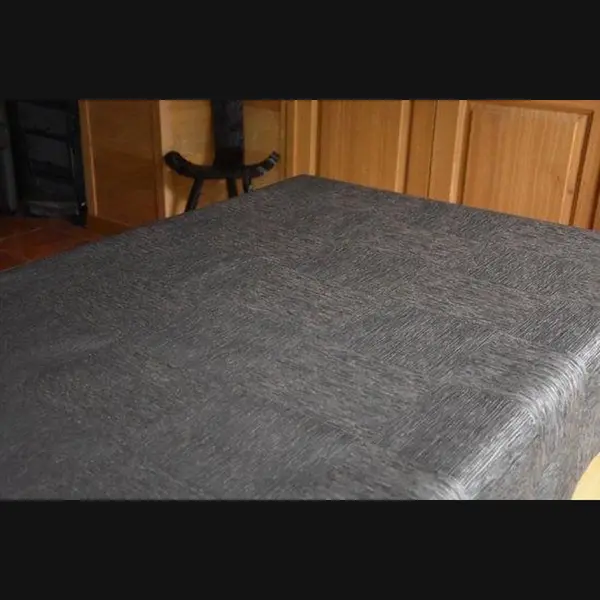 Jacquard Geweven Gecoat Luxe Tafellaken - Tafelzeil - Tafelkleed - Zwarte Lijnen - Hoogwaardig - Opgerold Op Dunne Rol - Geen Plooien - Rechthoekig - thumbnail