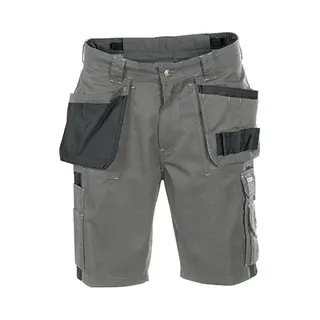 Dassy® Monza Zweifarbige Arbeitsshorts Mit Holstertaschen - Größe 48 - Zementgrau/Schwarz