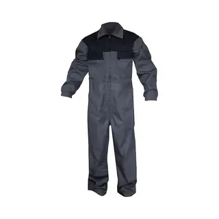 Basic Line Kinderoverall Sedan Zementgrau/Schwarz-146/152
