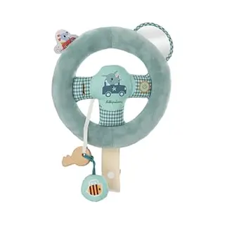 Lilliputiens - Joe's Car Steering Wheel - Driving Simulation Toy For Children - Attaches To Car Seat Belt - Stimulates Imagination And Coordination -