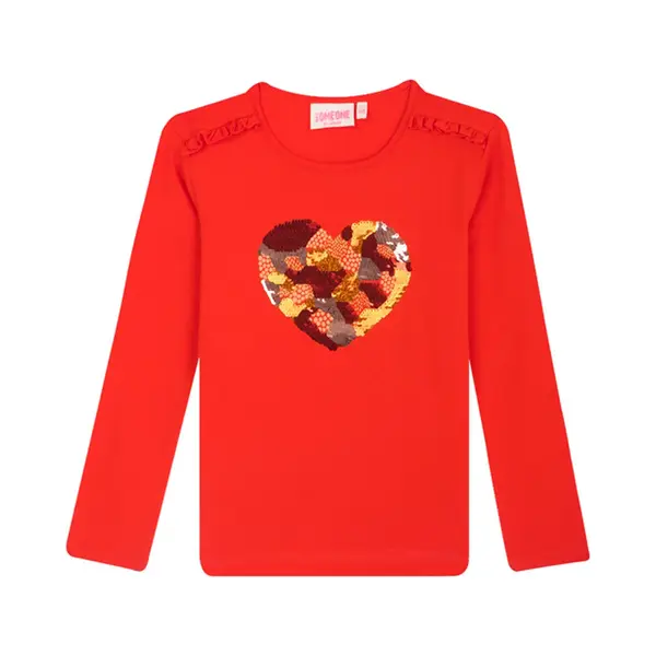 Someone Fauve-Sg-03-C Meisjes T-shirt - Red thumbnail