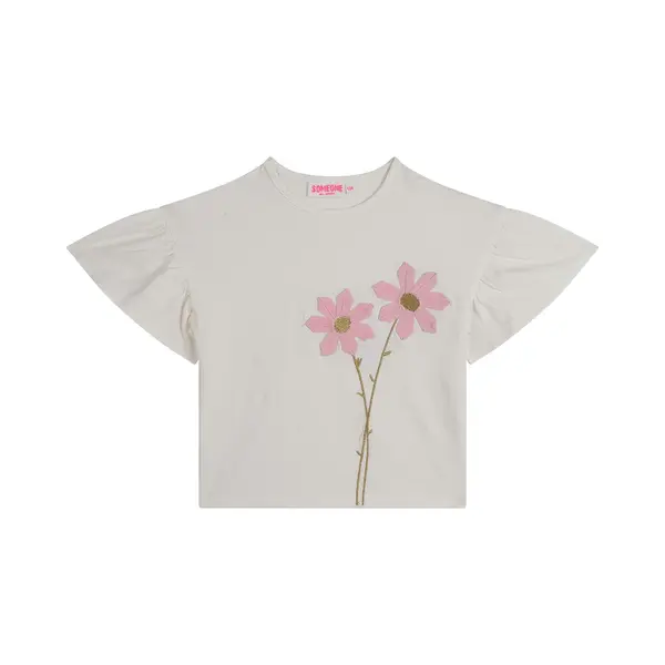 Someone Zora-Sg-02-A Meisjes T-shirt - Ecru thumbnail