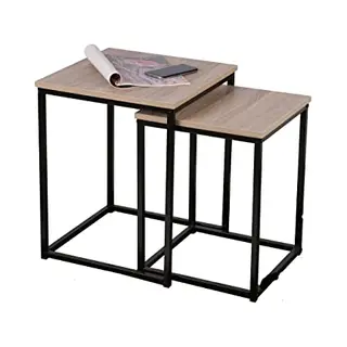 Urban Living - Wooden Side Tables Set Of 2