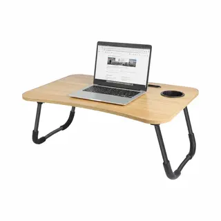 Urban Living Laptoptafel / Schoottafel / Bedtafel - Hout/metaal - 60 X 40 X 26 Cm