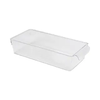Urban Living Koelkast/keuken Organizer Mand/bak - Transparant - Kunststof - L32 X B15 X H7 Cm - Groente/fruit Lade - 3 Liter