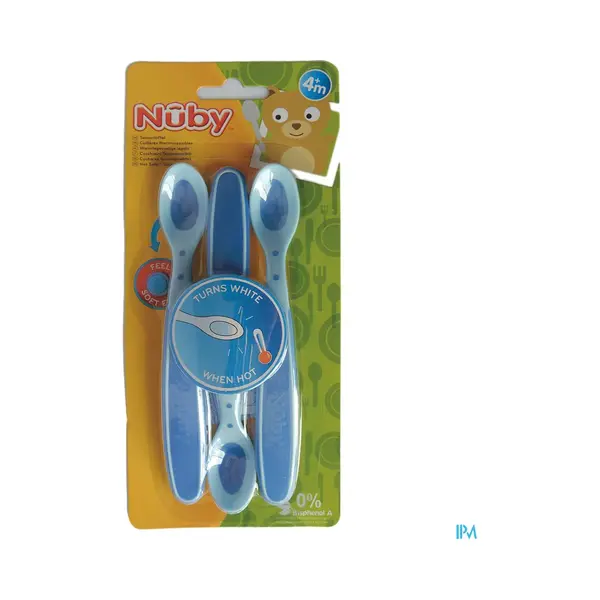 Nuby Nûby Zachte En Warmtegevoelige Lepel - 3 Stk - 3m+ thumbnail