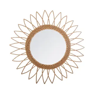 Atmosphera Spiegel Rotan - Dia 50 Cm - Punt - Wandspiegel