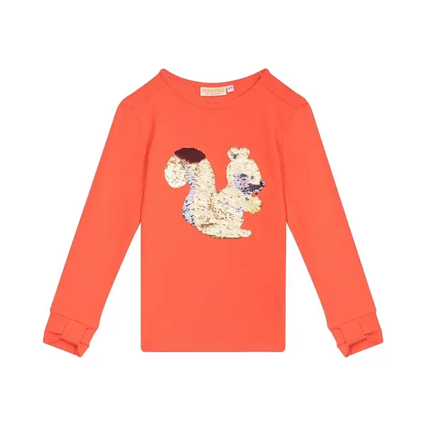 Someone Meisjes T-shirt Ls - Rood thumbnail