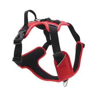 Jack And Vanilla - Expedition - Honden Tuigje - Kleur, Rood - Maat, Xs - Halsomvang Tussen 18-32 Cm - Borstomvang Tussen 27-40 Cm