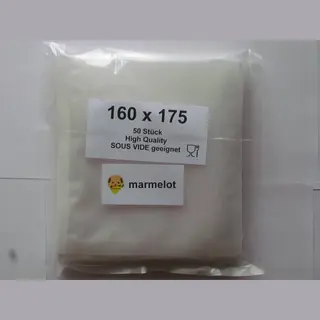 Marmelot Vacuumzakken 16x17 Cm 50 Stuk Met Microstructuur Voor Alle Merken Vacuum Sealers
