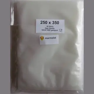 Marmelot Vacuumzakken 25x35 Cm 50 Stuk Met Microstructuur Voor Voedsel Bpa Vrij