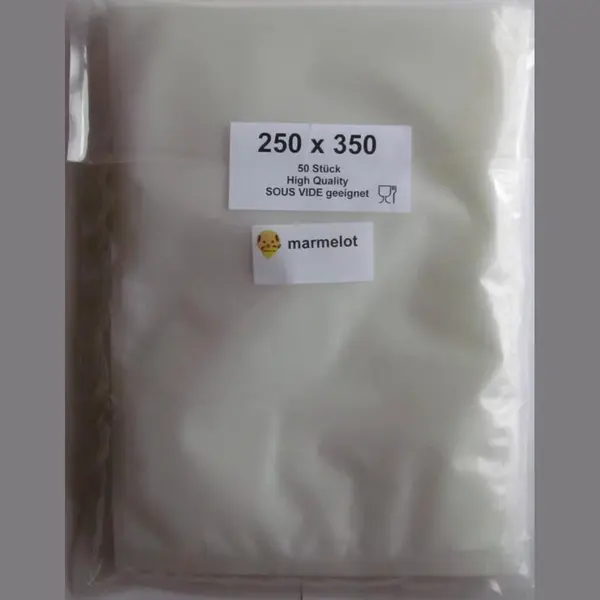 Marmelot Vacuumzakken 25x35 Cm 50 Stuk Met Microstructuur Voor Voedsel Bpa Vrij thumbnail