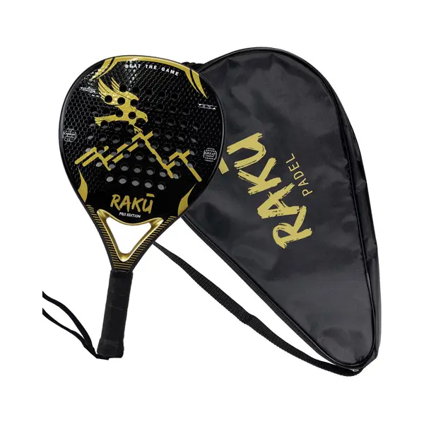 Raku® Eagle Pro Series - Padel Racket - Carbon/Fiber Glass - Inclusief Padelzak thumbnail
