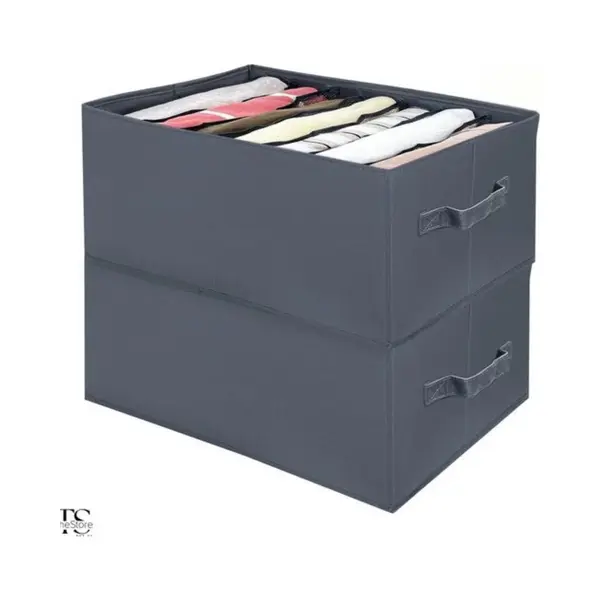 Houbie® Home -Opbergmand - Kleding - Opbergmanden - Opberg Mand -Opbergboxen - Organizer - Lade Organizer - Truien - Broeken - Organizers - Lade thumbnail
