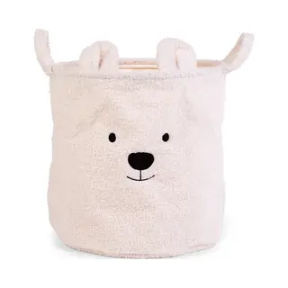 Childhome Teddy wasmand Rond Polyester Wit