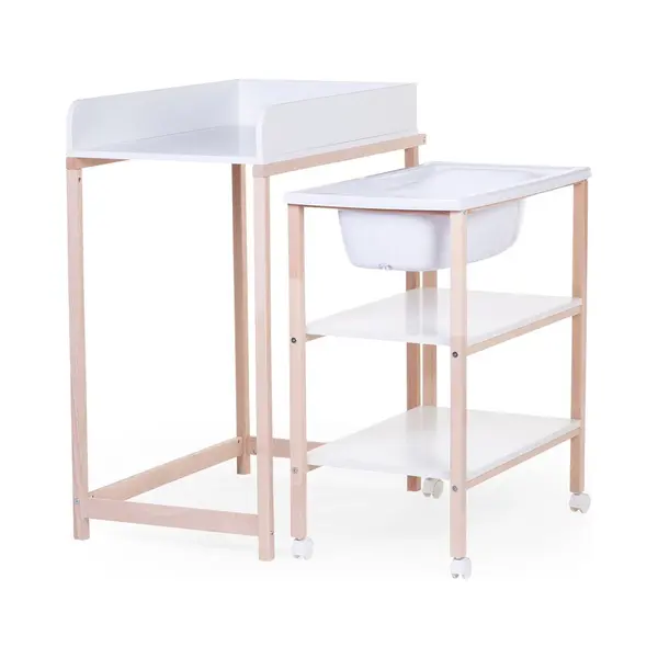 Childhome Chilldhomme, Wickeltisch Mit Badewanne, Räder Erleichtern Das Verschieben, Wechseleinheit, Robust, Optimale Sicherheit, Ultra-praktisch, Kompakt, thumbnail