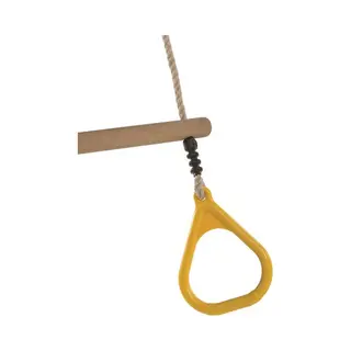 Buitenspeelgoed Keupink Kbt - Trapeze Hout Met Kunststof Ringen - Geel