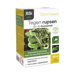 Bsi - Omni Insect - Buxus - Snelwerkend Insecticide Tegen De Buxusmot - 50 Ml Voor 1000 M²