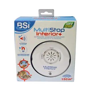 Bsi - Multistop Interior Plus - Ongedierteverjager Met Dubbele Werking, Ultrasoon + Elektromagnetisch - Ongediertebestrijding - Onhoorbaar Voor Mens