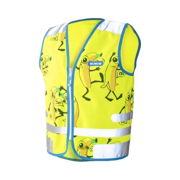 Wowow Comic Veggie Jacket Geel - Fluohesje Kind EN17353 - M thumbnail