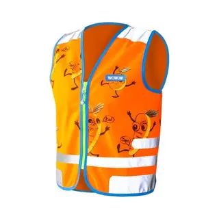 Wowow Comic Veggie Jacket Oranje - Fluohesje Kind EN17353 - M