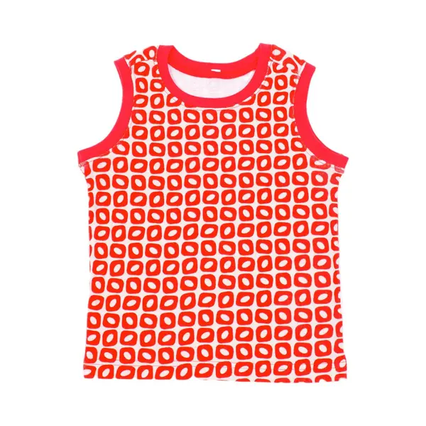Ducksday– Top - Unisex – Stretch – Funky Red - Promo – 8 Jaar thumbnail