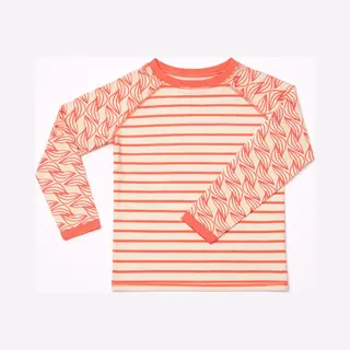 Ducksday -Zwemshirt Voor Kinderen - Uv-werend UPF50+ - Rashguard Met Lange Mouwen - Unisex - Ondo - Maat 6 Jaar - 110/116